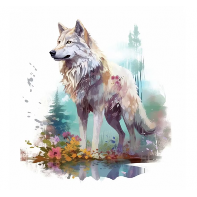 Sticker de interior wolf